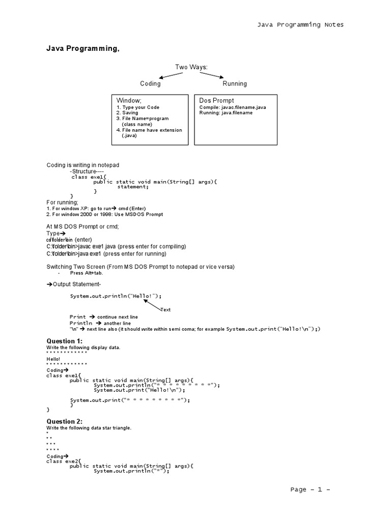 Java Programming | PDF | Area | Array Data Structure