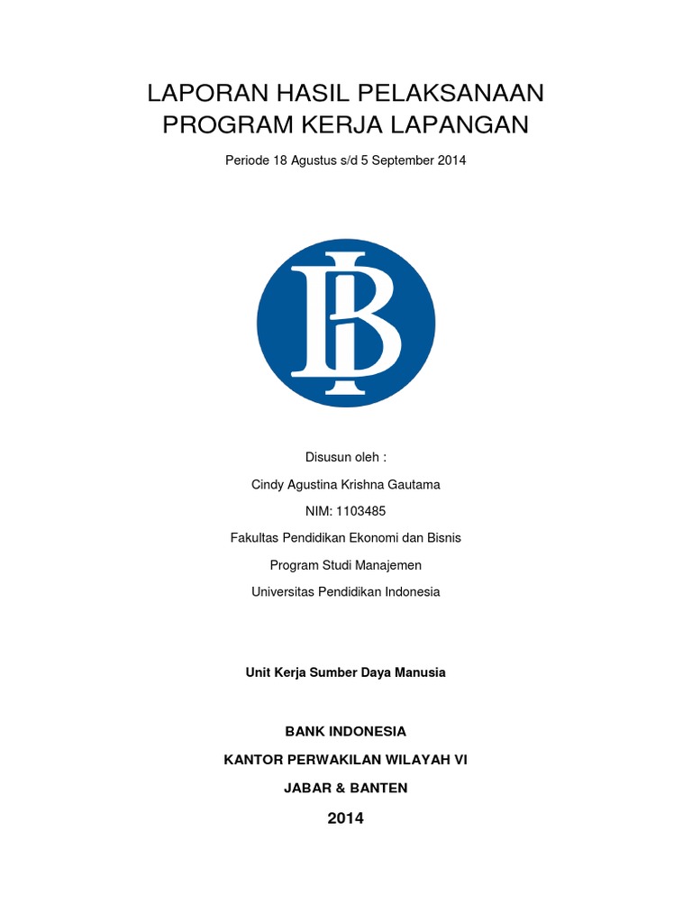 Laporan Pkl Cindy Agustina