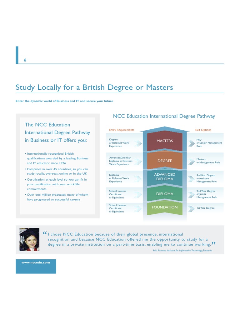 Study Locally For A British Degree or Masters | PDF | Career & Growth