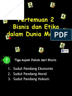 Etika Bisnis Dalam Dunia Modern