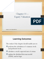 Chapter 11 - Equity Valuation: 1 Benninga Et Al. (2012) & Nguyen (BFN3174)