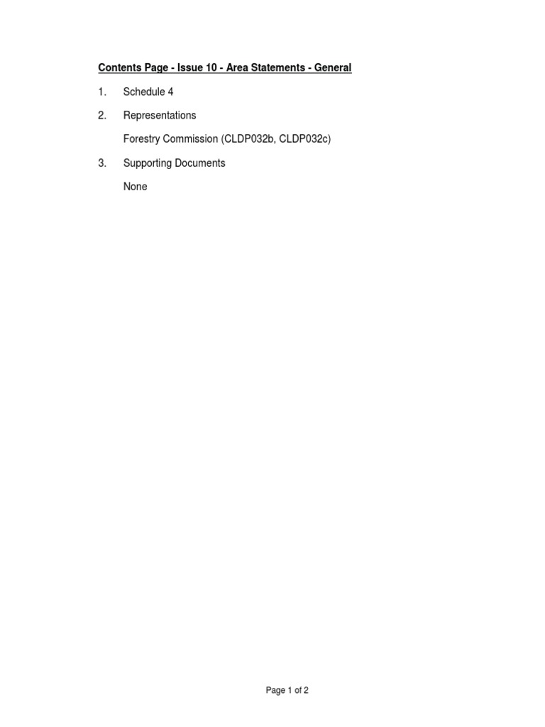 Area Statements Issue 10 Overview | PDF | Law | Science & Mathematics