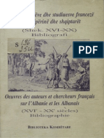 Bibliografi Autoret Francez Per Shqiperine XVI - XX