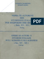 Bibliografi Autoret Italiane Per Shqiperine XV - XX