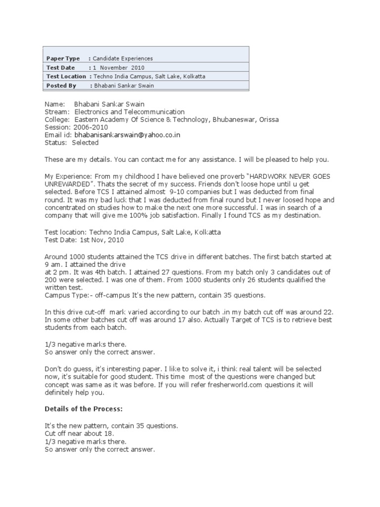 TcsPaper Type | PDF | Software | Computing And Information Technology