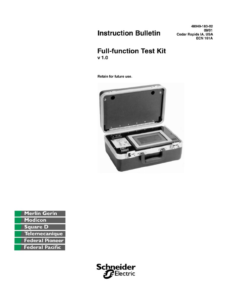 Schneider ACB Tester | PDF