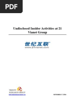 Download Undisclosed Insider Activities at 21 Vianet Group by Trinity Research Group SN240021327 doc pdf