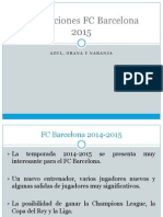 Equipaciones FC Barcelona 2015