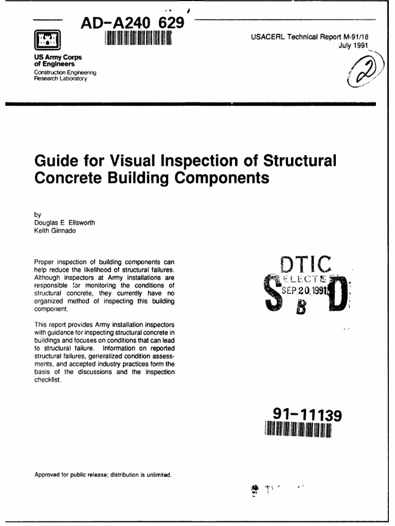 Guide For Visual Inspection of Structural Concrete Building Components ...