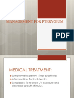 Management For Pterygium