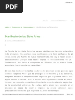 Manifiesto de Las Siete Artes
