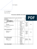 Proiectarea Unitatilor de Invatare: Unit 1 Hello!