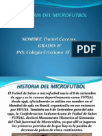 Historia Del Microfutbol Daniel Caceres