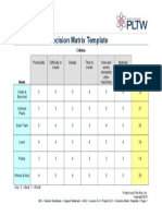 Decision Matrix