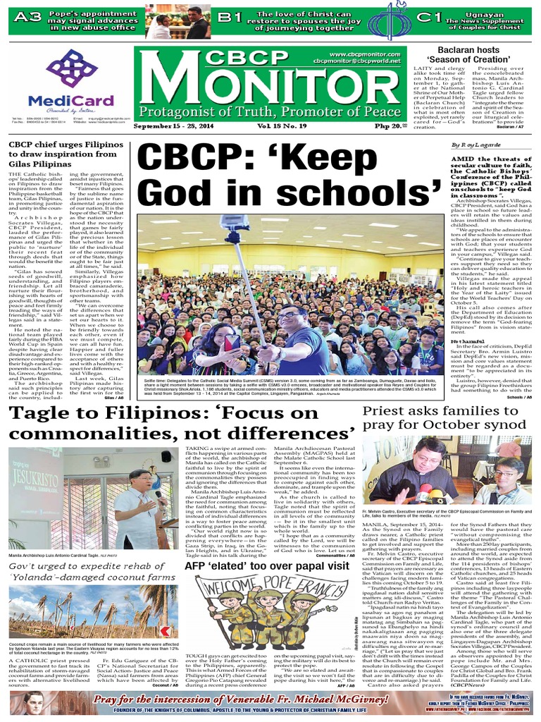 Baclaran Hosts 'Season of Creation' Event | PDF | Pope Francis ...