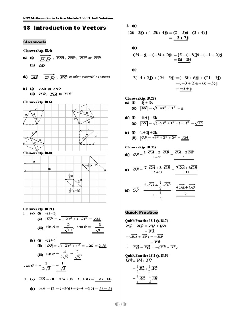 Vector Solutions in Mathematics Module 2 | PDF | Elementary Geometry ...