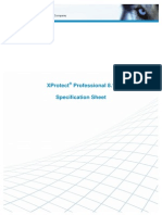 Milestone XProtect Professional 81 Specification Sheet