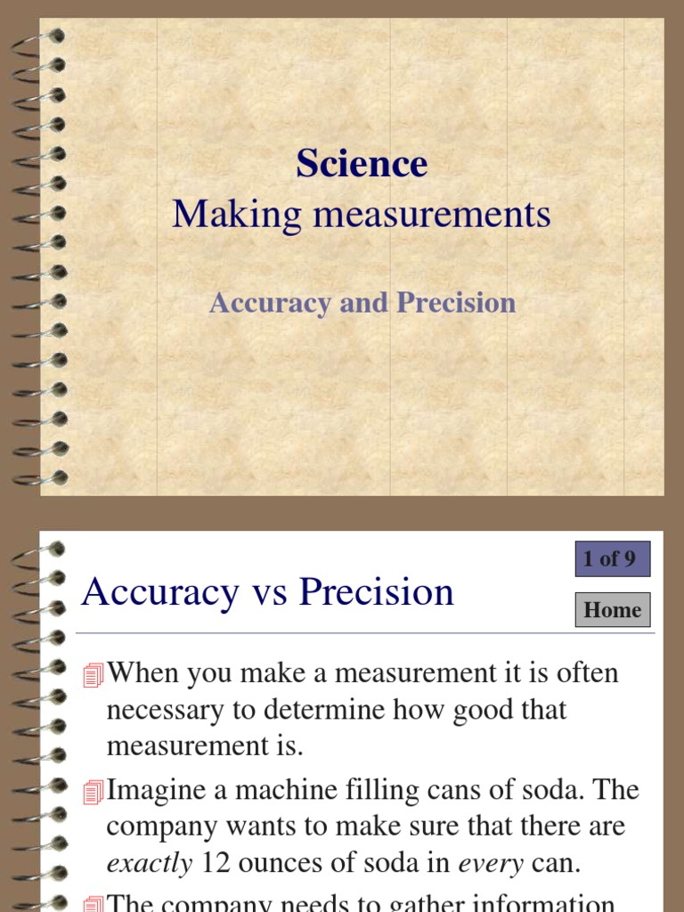Understanding Accuracy and Precision in Measurements | PDF | Accuracy ...