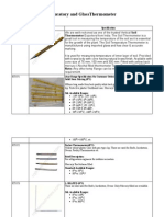 Laboratory Glass Thermomete