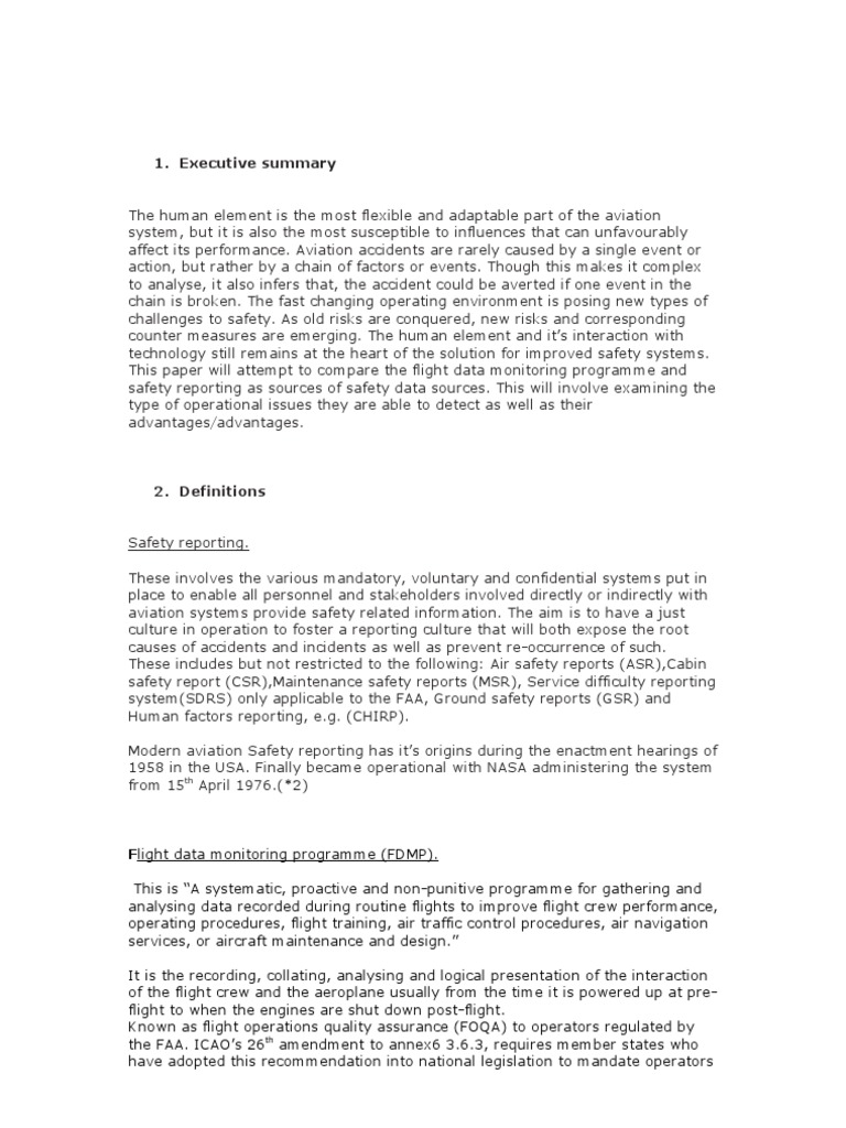 Flight Data Monitoring Training Overview | PDF | Aviation Safety ...