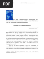 Resenha a Identidade Cultura Hall