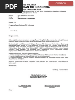 14 Contoh Surat Akuan Pembina Kumpulan Contoh Surat