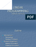 Linear Programming Simplex Method Guide