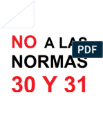 Desplegado Demandando La Cancelación y Desecho de Las Normas 30 y 31 - Sept. 2014