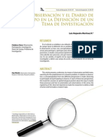 9 La Observación y El Diario de Campo en La Definición de Un Tema de Investigación