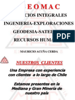 Geomac: Servicios Integrales Ingenieria-Exploraciones Geodesia-Satelital Recursos Humanos