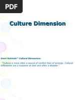 Culture Dimension