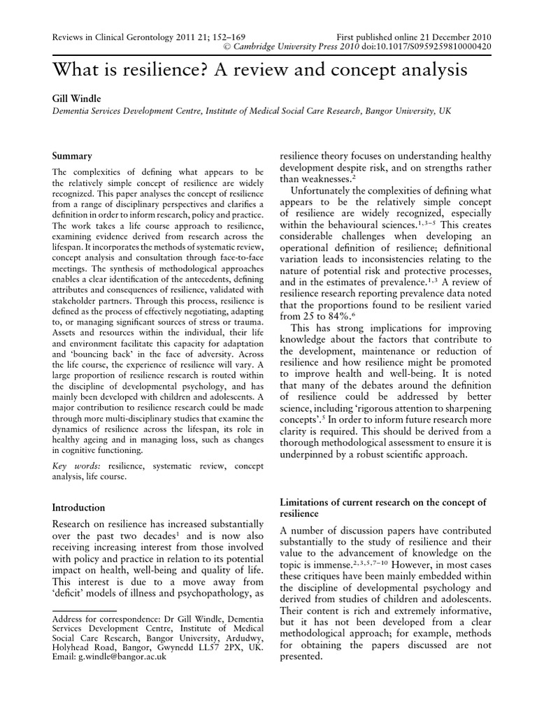 2011 - Windle - What Is Resilience - A Review and Concept Analysis ...