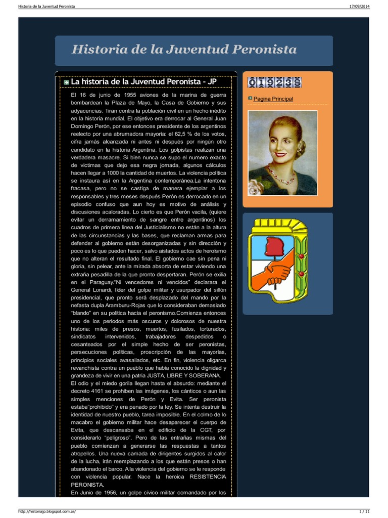 Historia de La Juventud Peronista
