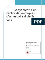 Acompanyament a un centre de pràctiques de tercer curs