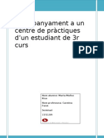 Acompanyament a un centre de pràctiques de tercer curs