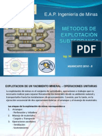 Métodos de Explotación Subterranea 4ta Clase