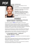 Currículo - Rafael Silvestre - Profissional de Marketing Digital