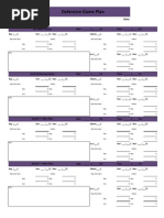 Defensive Call Sheet