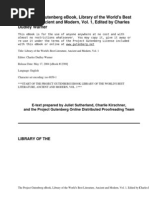 Download Library of the Worlds Best Literature Ancient and Modern  Volume 1 by Gutenbergorg SN2400875 doc pdf