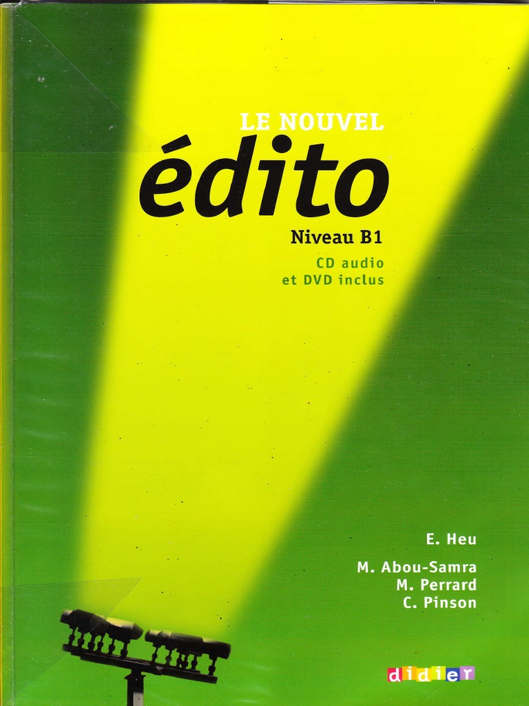 Edito B1 PDF Langues
