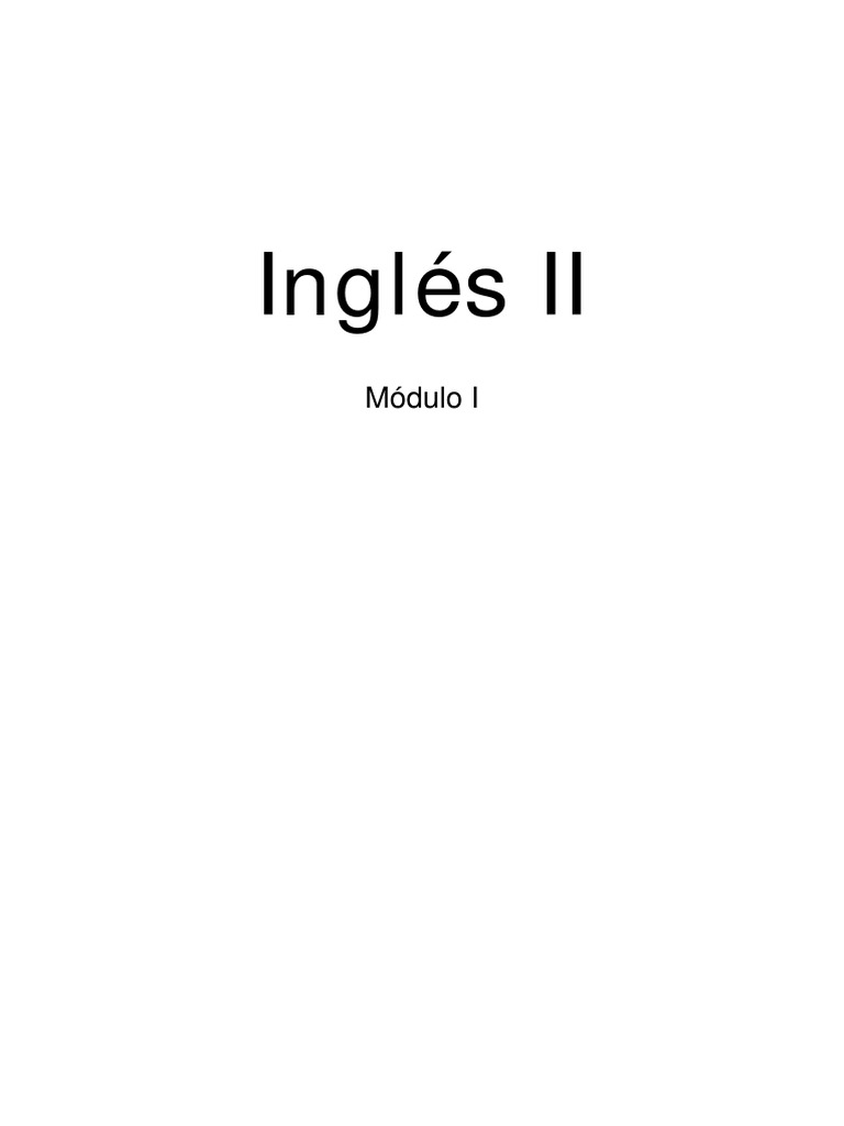 Manual de Ingles Nivel 2 - Módulo 1 | PDF | Monstruo del lago Ness ...