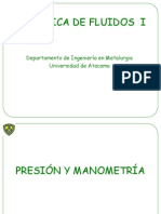 Mecánica I - Presión y Manometría