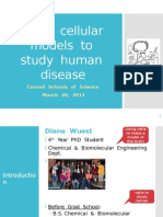 Cellular Models For Human Disease