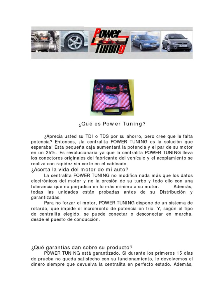 Power Tunning | PDF | Óxido nitroso | Turbocompresor