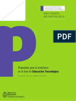 Propuestas para La Enseñanza en El Area de Educación Tecnológica