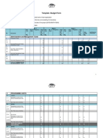 Template Budget Form