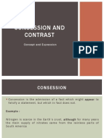English Consession and Contrast