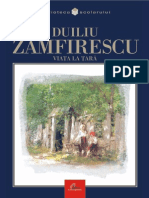 Zamfirescu Duiliu - Viata La Tara (Tabel Cron)