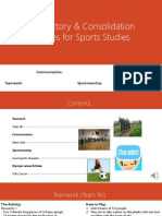 Introductory & Consolidation Activities For Sports Studies.: Communication: Sportsmanship: Olympic Values & Rules