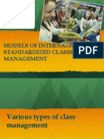 Models of International Standardized Classroom Management